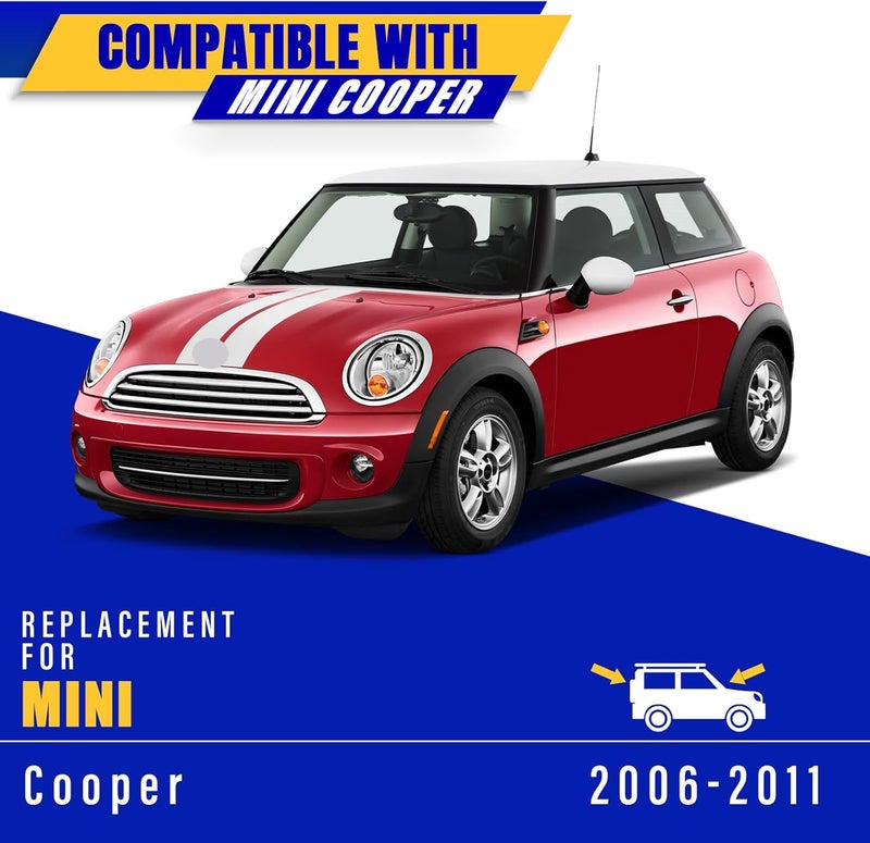 Rooppa 3 wipers Replacement for 2006-2011 Mini Cooper, Windshield Wiper Blades Original Equipment Replacement - 19"/18"/10" (Set of 3) U/J HOOK - Image 5